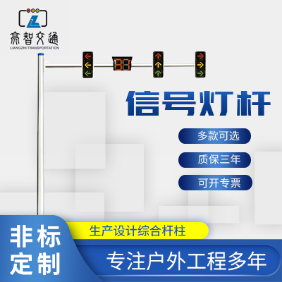 厂家定制交通路口L型T型信号灯杆 道路指示灯杆交通红绿灯杆